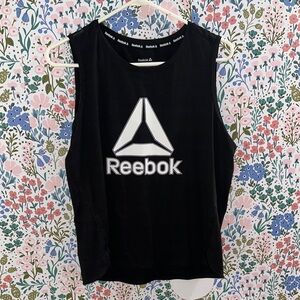 Reebok Black Tank with White Logo
